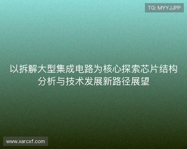 以拆解大型集成电路为核心探索芯片结构分析与技术发展新路径展望 以拆解大型集成电路为核心探索芯片结构分析与技术发展新路径展望